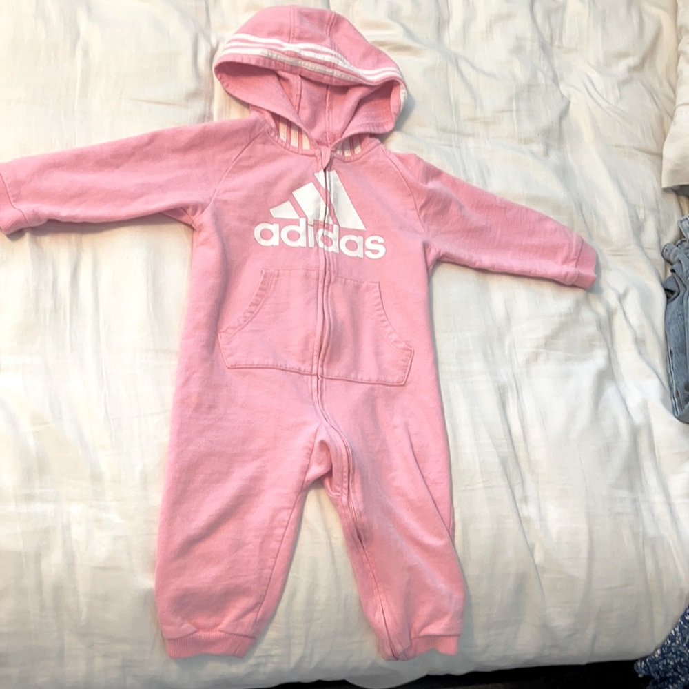 Adidas long sleeve hooded coverall
